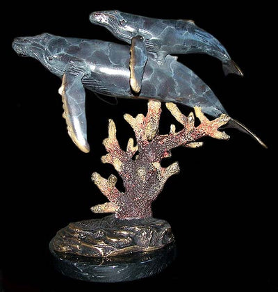 "Mother's Love" Humpback Whales Sculpture