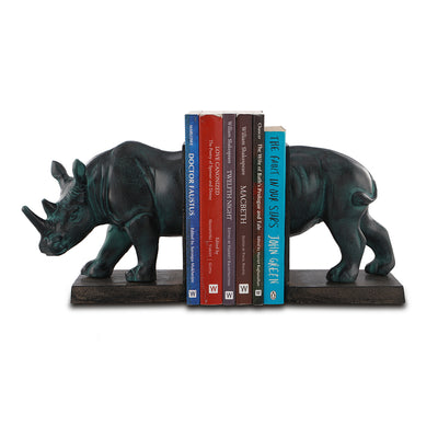 Rhinoceros Bookends PR