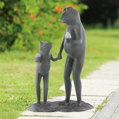 Summertime Treat Frogs Garden Sculpture