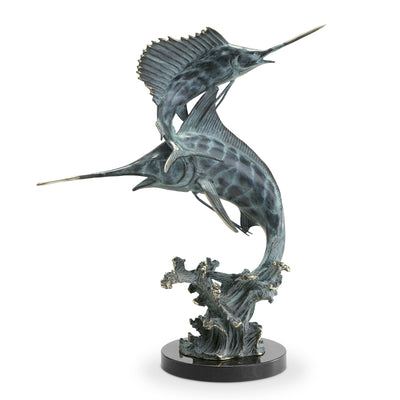 Two Bills Marlin & Sailfish Statue