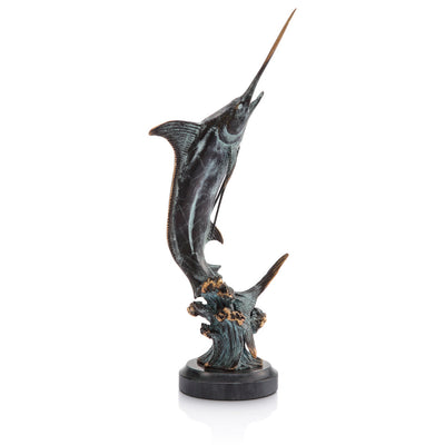 Majestic Fighting Marlin Sculpture