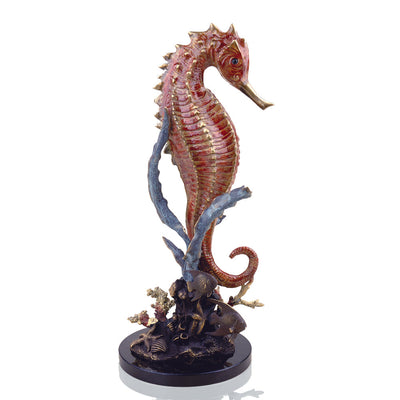 Large Seahorse & Coral Sculpture