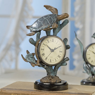 Duo Sea Turtle Table Clock