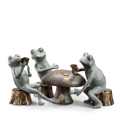 Card Cheat Frogs Garden Sculpt