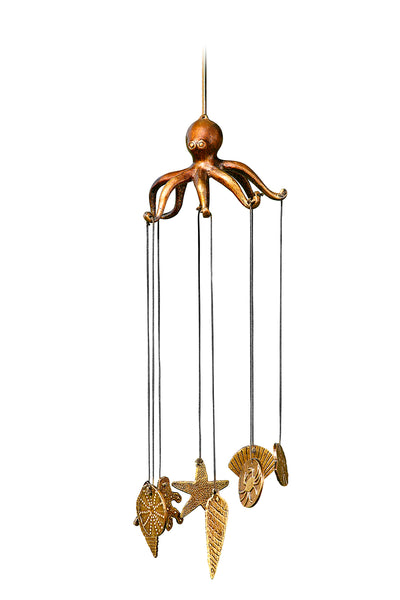 Octopus and Seashell Windchime