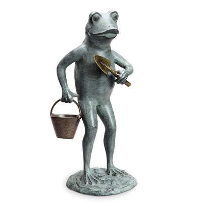 Green Thumb Frog Garden Sculpt