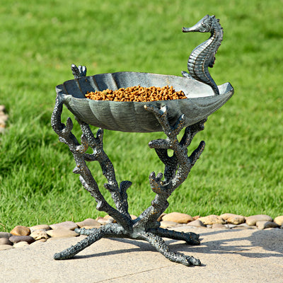 Seahorse Birdbath