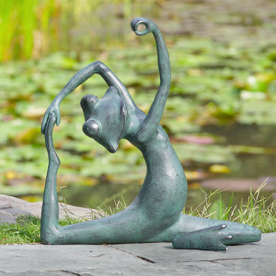 Limber Yoga Frog Garden Sculpt