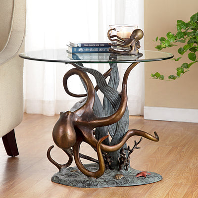 Octopus and Seagrass End Table