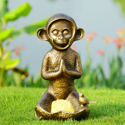 Meditating Monkey Birdfeeder