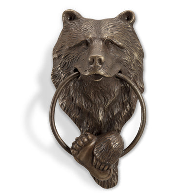 Brass Bear Head Doorknocker