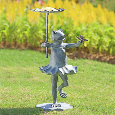 Frog Ballerina Birdfeeder with