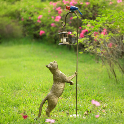 Snacktime Cat with Bird Garden