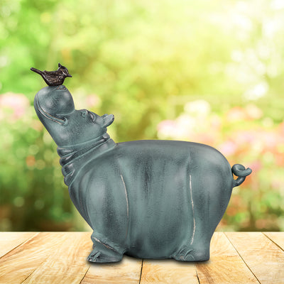 Hippo and Friend Garden Sculpt