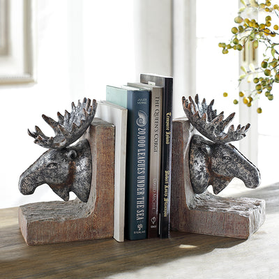 Moose Bookends PR