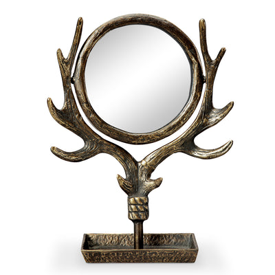 Antler Table Mirror