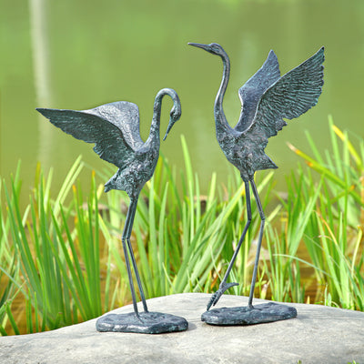 Exalted Crane Pair (27"H & 28.