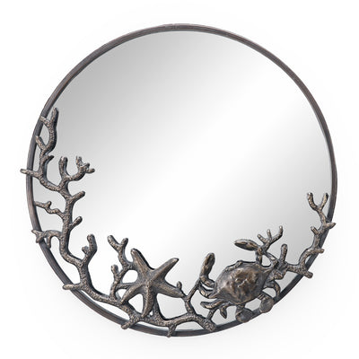 Starfish and Crab Wall Mirror