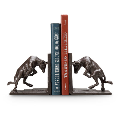 Fighting Bull Bookends PR