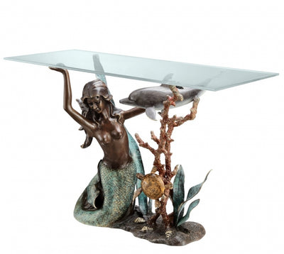 "Limited Edition" Mermaid & Dolphin Sofa Table *FREE SHIPPING!*