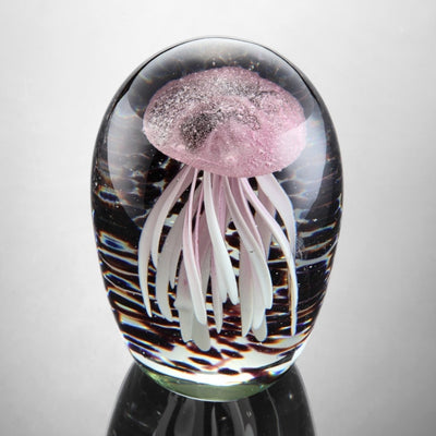 Art Glass Purple Jellyfish Glow In The Dark