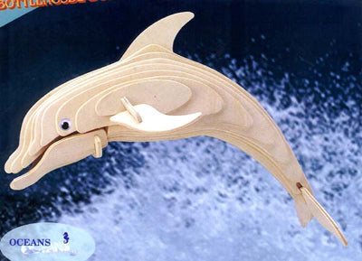 Medium Woodcraft Dolphin Puzzle