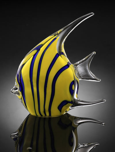 Art Glass Yellow Angel Fish