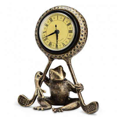 Golfing Frog Clock