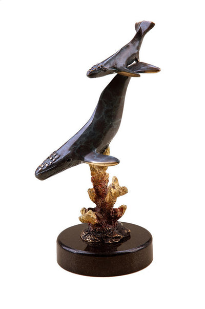 Mother and Baby Humpback Whale Sculpture