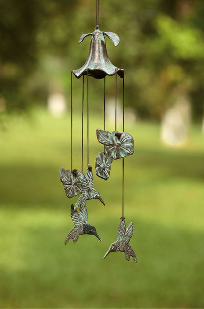 Morning Glory and Humming Birds Wind Chime