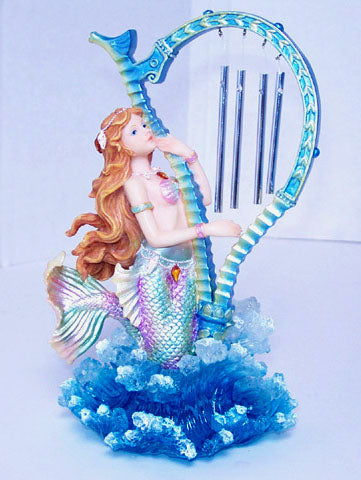 Mermaid & Harp Wind Chime
