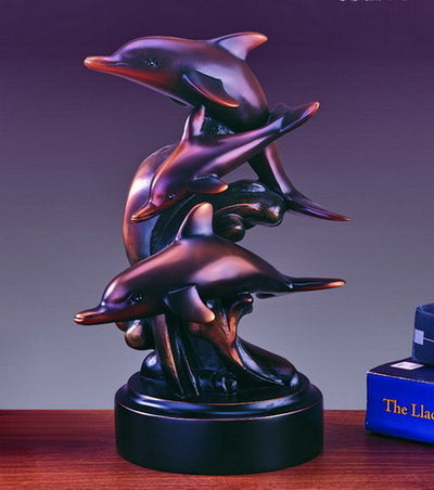 Dolphin Family Sculpture
