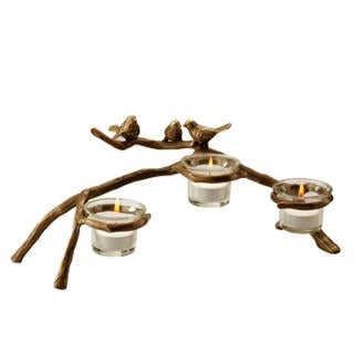 Bird on Branch Votive Candle Holder