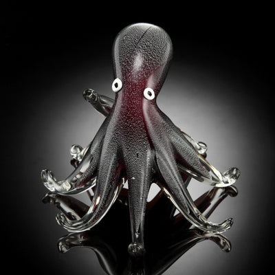 Art Glass Gray Octopus