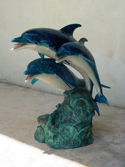 Joyful Dolphin Family Trio Fountain