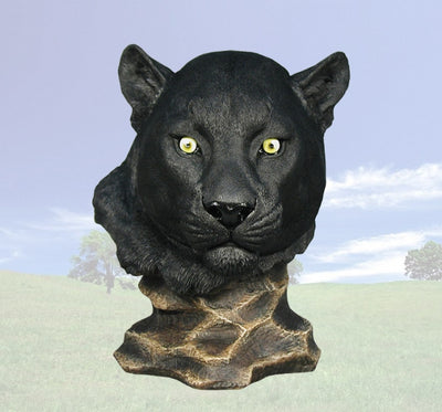 "Stillness" Panther Head Sculpture