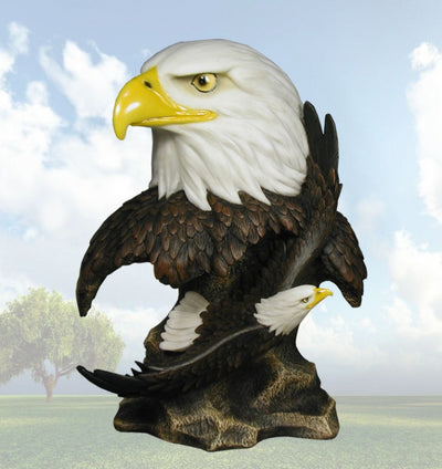 "Destination Free" Eagle Head Sculpture