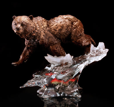"Solitary Hunter" Bear Sculpture