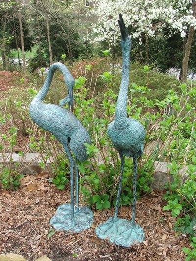 Crane Fountain Pair