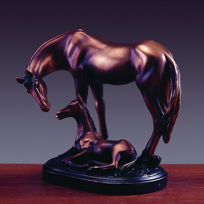 Mare with Foal Sculpture