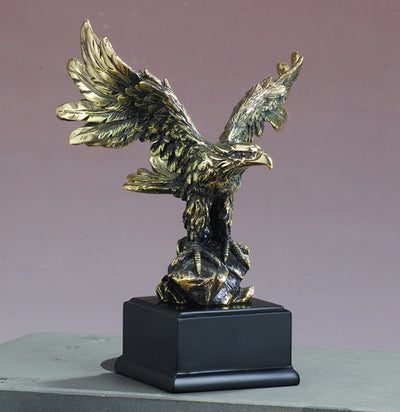 Antique Gold Eagle Sculpture