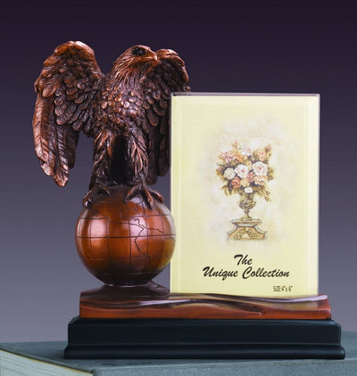 Eagle on Globe Picture Frame or Trophy