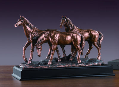 Three Horses Sculpture