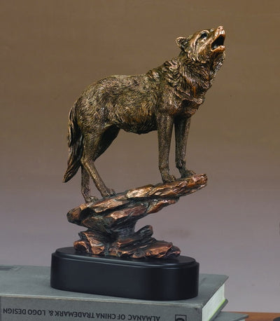 Uphill Wolf Sculpture