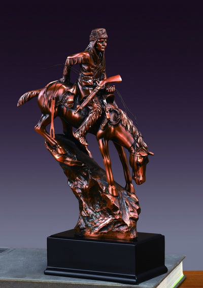 American Indian on Horse Sculpture