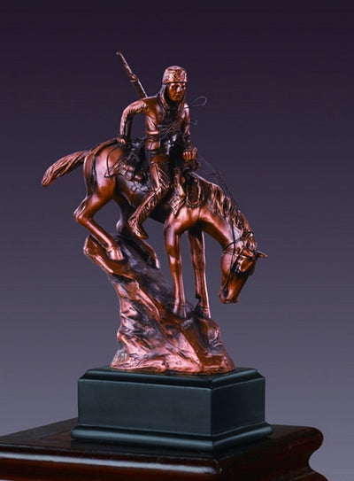 American Indian Riding Horse Sculpture