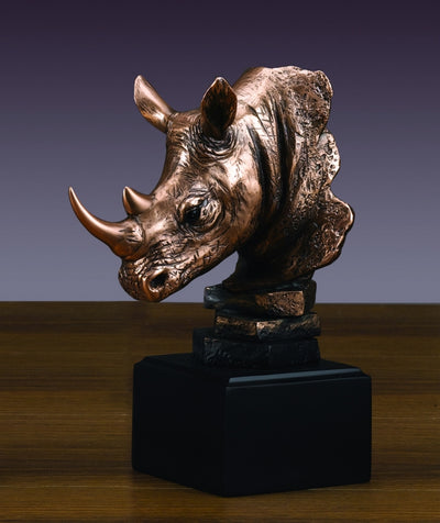 Rhinoceros Head Sculpture