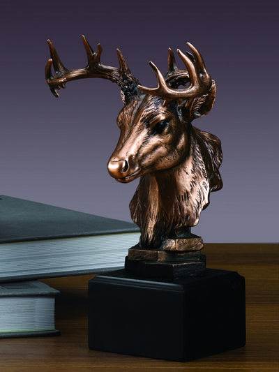 Whitetail Deer Head Sculpture