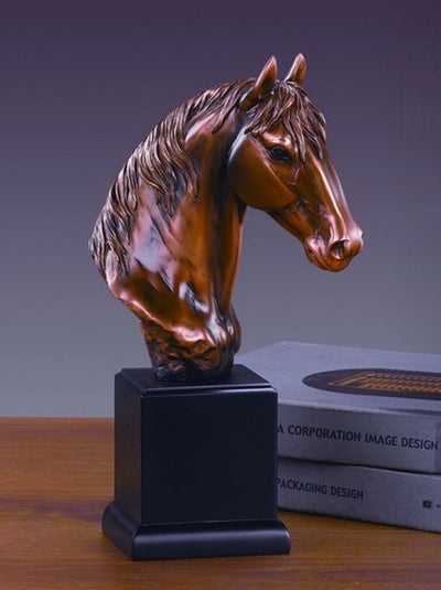 12" Horse Head Sculpture