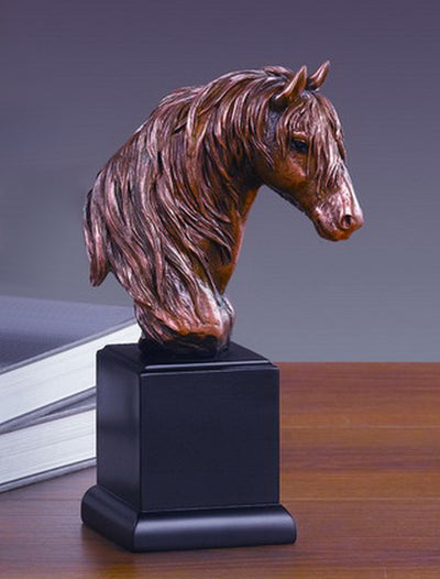 9" Horse Head Statue